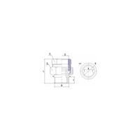 Śrubunek RUMET Mosiądz 1'' x 1'' (GW x GZ)