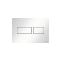 TECEsolid - przycisk spłukujący do WC z metalu, biały połysk