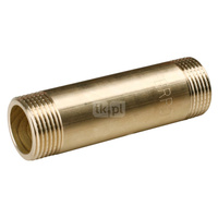 Króciec 1" mosiężny gwintowany 107 mm