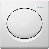 Pneumatyczny zawór spłukujący Geberit do pisuaru, Basic, ręczny, biały