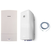 Pakiet - Kocioł gazowy jednofunkcyjny BOSCH TERMOTECHNIKA Cerapur Smart ZSB 24-5C kondensacyjny wiszący 3,0 - 25,3kW + Wymiennik Vulcan 120L wiszący + Czujnik c.w.u. 