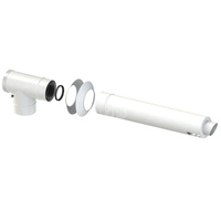 CONCEPT Rura powietrzno-spalinowa dł. 750 mm z zakończeniem poziomym Ø 60/100