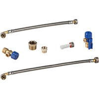 Zestaw przyłączeniowy dolny 1/2"+3/8" DZR Monolith WC