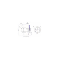 Śrubunek RUMET Mosiądz 1 1/4'' x 1 1/4'' (GW x GZ)