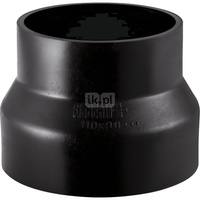 Zwężka symetryczna redukcja GEBERIT HDPE Polietylen x Polietylen 90mm x 75mm DN 90 x DN 70 (Króciec z tworzywa sztucznego do spawania/zgrzewania x Króciec z tworzywa sztucznego do spawania/zgrzewania)