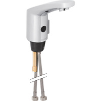 Elektroniczna bateria umywalkowa Geberit Typ 185 z mieszaczem i pokrętłem, zasilanie bateryjne, chrom