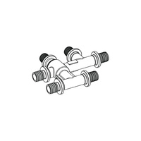 TECEflex - Trojnik krzyżakowy 20(18)/16/20(18) mm