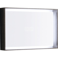 Lustro Citterio 90x60 cm, dąb czarny