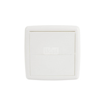 Gniazdo wyrzutowe białe (dwuklapkowe)