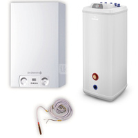 Pakiet - Kocioł gazowy jednofunkcyjny DE DIETRICH MCX 24 Plus kondensacyjny wiszący 6.3 - 25.0kW + Wymiennik Vulcan 120 l stojący + Czujnik c.w.u.