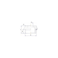 Zaślepka RUMET nakrętna Mosiądz M24x1,5