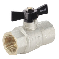 Zawór kulowy wodny 1/2" Herkules nakrętno-nakrętny z motylkiem