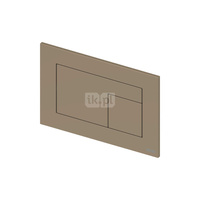 TECEvelvet - przycisk spłukujący z tworzywa z powłoką Fenix, beżowo-brązowy (Castoro Ottawa)