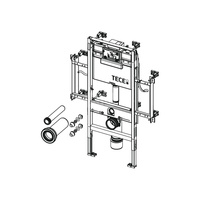 TECEprofil - stelaż podtynkowy do WC dla osób niepełnosprawnych ze spłuczką podtynkową