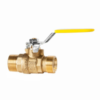 Kurek sferyczny do gazu, DN15, GZ 3/4" x GZ 3/4"