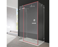 Radaway Euphoria 612 drzwi chrom/przejrzyste lewe