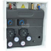 Zestaw mieszający PrimoBox AZB 255 w szafce, 2x zawór obrotowy z siłownikiem ARM 141