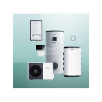 Pakiet Systemowy OZE - Pompa ciepła powietrzna powietrze-woda split VAILLANT VWL 75/5AS aroTHERM 6.7kW 400V + Regulator sensoCOMFORT VRC 720 + Zasobnik c.w.u. VIH RW 300/3BR + Zasobnik buforowy VPRW 45/2B + Moduł naścienny VWL 77/5IS