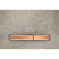 Przycisk uruchamiający Geberit Sigma50, przedni, imitacja betonu, przyciski: czerwone złoto