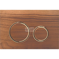 Przycisk uruchamiający Geberit Sigma21, przedni, amerykański orzech włoski, pierścienie: czerwone złoto