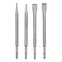 Zestaw dłut SDS plus, 4 szt. 4pcs SDS plus chisel set: 2 pointed chisels 250mm, 2 flat chisels 250mm