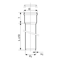 Rura z kielichem klasa C - SN 8 lita z wydłużonym kielichem KGEL 250x7,3/3000