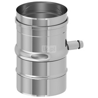 Rura dł. 200mm fi60mm z odpływem kondensatu (dla części poziomej i pionowej) z uszczelką