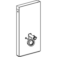 Moduł sanitarny Geberit Monolith Plus do WC wiszącego, H101, lava, boki czarne