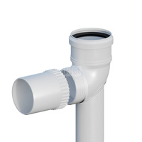 Kolano PP 87° skręcane DN60mm na podstawie L500mm z uszczelką [EPDM]