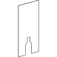 Pokrycie przednie Monolith WC 114, S, biały