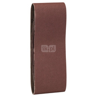 3-częściowy zestaw taśm szlifierskich do szlifierek taśmowych, wersja czerwona K = 150