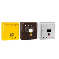 Skrzynka gazowa, 600x600x250, naścienna, z laminatu - brązowa