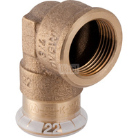 Kolano Geberit Mapress Kupfer przejściowe 90° z gw.wewn. d18-Rp½