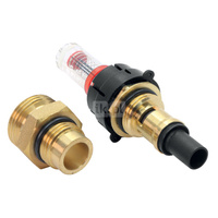 Zestaw do rozdzielacza 42 mm: przepływomierz, nypel 1/2"x3/4"