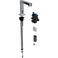 Bateria umywalkowa Geberit Brenta, stojąca, zasilanie bateryjne, do podtynkowej skrzynki funkcyjnej, z mieszaczem termostatyczny