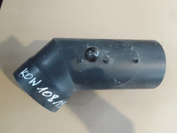 Kolano czarne stałe 160/45 z wyczystką DEFRO