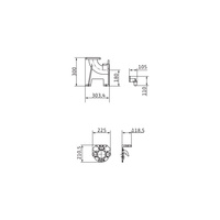 Akcesorium do pomp (stopa sprzęgająca), WILO - Stopa sprzęgająca z kolanem DN 80 - żeliwo