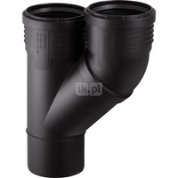 Trójnik GEBERIT Silent-PP Polipropylen (PP)110mm x 110mm x 110mm (DN 100 x DN 100 x DN 100) (Końcówka wciskowa x Mufa wciskowa x Mufa wciskowa)