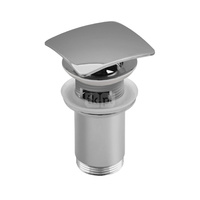 SPPM00K Z-r spust.mos. G11/4 do umywalki z przelew. przycisk kwadratowy wypukły chromowany