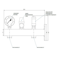 Zespół naczynia wzbiorczego c.o. ZNWE osprzęt B/Ś