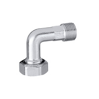 Przyłącze kątowe. Wykończenie: chrom 1/2" GZ x nakrętka 3/4" GW