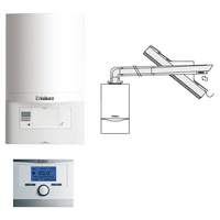 Pakiet - Kocioł gazowy dwufunkcyjny VAILLANT VCW 236/5-3 ecoTEC pro kondensacyjny wiszący 5.7-20.0kW + Zestaw powietrzno-spalinowy  + Regulator multiMATIC 700
