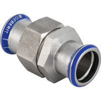 Śrubunek  GEBERIT  Mapress Edelstahl  Stal nierdzewna  x Stal nierdzewna 15mm  x 15mm  DN 12 x DN 12 (Mufa zaciskowa x Mufa zaciskowa)
