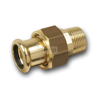 Śrubunek SANHA PURAPRESS Miedź 18 mm x 1/2'' (ZW x GZ)