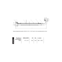 PHA-9126 G1/2xG1/2 50cm WW PN12 DN8 Przyłącze elastyczne CuZn-EPDM-304
