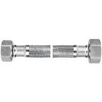 Wąż w oplocie stalowym L-40 cm 3/8" x 3/8" n-n