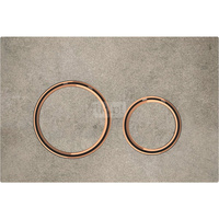 Przycisk uruchamiający Geberit Sigma21, przedni, imitacja betonu, pierścienie: czerwone złoto