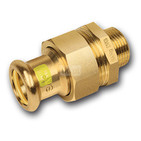 Śrubunek SANHA Press Gas Miedź 22 mm x 1'' (ZW x GZ)