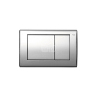 TECEplanus - przycisk spłukujący do WC z metalu, chrom połysk, podwójny