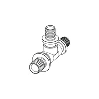 TECEflex - Trójnik redukcyjny 90st. z brązu 20(18)x 25 x 20(18) mm